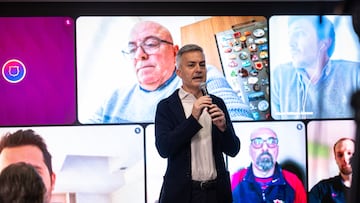 Víctor Font en un acto en su sede electoral.