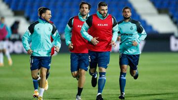 David Lopez of Espanyol warms up during the spanish second league, Liga SmartBank, football match played between CD Leganes and RCD Espanyol de Barcelona at Butarque stadium on november 26, 2020, in Leganes, Madrid, Spain
 AFP7 
 26/11/2020 ONLY FOR USE I