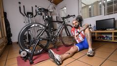 El triatleta Jos&eacute; Carlos Sobrino, que el 15 de abril intentar&aacute; un Ironman indoor para luchar contra la ELA.