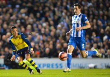 Alexis Sanchez jugó los últimos minutos en el duelo del Arsenal por la FA Cup. 