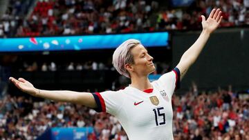 Megan Rapinoe se pronuncia sobre el f&uacute;tbol femenino en Inglaterra.