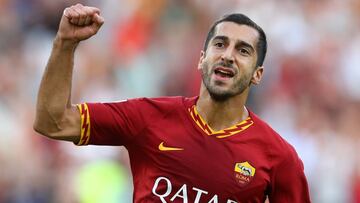 Mkhitaryan, en un partido con la Roma.