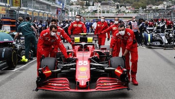 Carlos Sainz (Ferrari SF21). Sochi, Rusia. F1 2021.