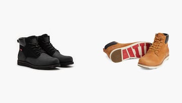 Botas Levi's Jax Plus negras y marrones para hombre