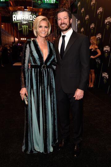 Martin Truex Jr. y su mujer Sherry Pollex.