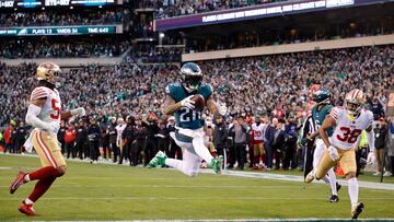 Eagles took the 49ers apart, thrashing them 31-7 to book their place in the Super Bowl. San Francisco lost QB Purdy to injury for most of the game.