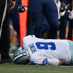 Tony Romo sale lesionado y se prenden los focos de alarma