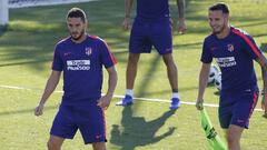 Koke y Sa&uacute;l con el Atl&eacute;tico. 