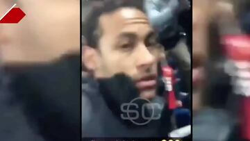 Todo lo que el hincha les dijo a los jugadores del PSG antes de que Neymar se fuese contra él