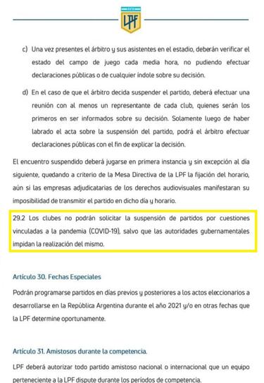 River y el COVID: ¿qué dice el reglamento? ¿Se puede aplazar?