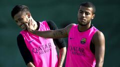 Neymar vacila a Rafinha de cumple: "Parabens princesa"