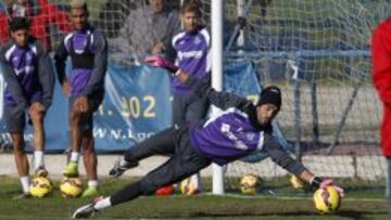 Codina, en un entrenamiento.