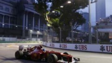 <b>SALVAR LOS TRASTOS. </b>Alonso sabe que ganar en Singapur resultará muy difícil, así que su objetivo será intentar ceder los menos puntos posibles ante sus rivales.