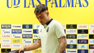 06/11/2024 FUTBOL PRIMERA DIVISION TEMPORADA 24/25 UD LAS PALMAS Rueda de prensa de Alberto Moleiro