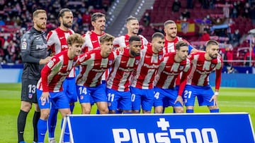 El once del Atlético contra Osasuna.