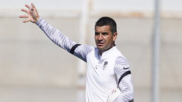 Rubén Torrecilla durante un entrenamiento.