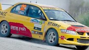 <b>CON DIEZ CABALLOS MENOS. </b>Pons y su Mitsubishi ganaron la batalla en Nueva Zelanda a los Subaru.