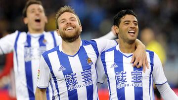 05/11/16 PARTIDO PRIMERA DIVISION
 REAL SOCIEDAD - ATLETICO DE MADRID
 GOL 1-0 CARLOS VELA PENALTI 
 ALEGRIA ILLARRAMENDI