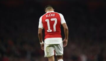 Alexis Sánchez celebra el gol del Arsenal ante el Bayern Munich.