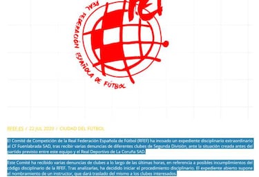 Competición se declara "no competente" por la petición de repetir la jornada