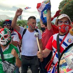 Las postales del Costa Rica vs México