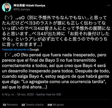 Habrá Bayonetta 4, Hideki Kamiya confirma que la saga no ha dicho su última palabra