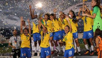 Brasil Sub-20 celebra el título de Liga Sudamericana