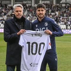 Fer Niño cumple cien partidos con la camiseta del Burgos