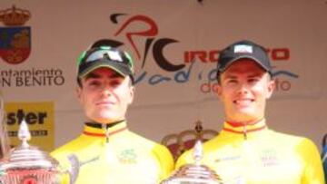 Los líderes Jon Irisarri (Caja Rural) y Egoitz Fernández (Euskadi).