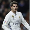 Álvaro Morata con el Real Madrid.