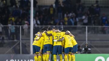 Players of America during the Quarter Finals second leg match between Cruz Azul and America as part of the CONCACAF Champions Cup 2025, at Olimpico Universitario Stadium on April 08, 2025 in Mexico City, Mexico.