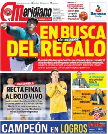 Portadas de la prensa mundial