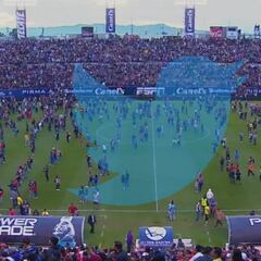 Reacciones en redes después de la invasión en el Alfonso Lastras