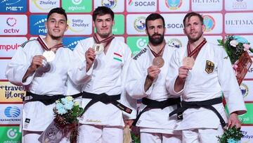 Guilherme Schimidt, Somon Makhmadbekov, José María Mendiola y Dominic Ressel.