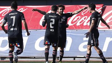 Futbol, Palestino vs Colo Colo.
 Campeonato de transicion 2017.
  
 Santiago, Chile.
 15//08/2017
 Paul Plaza/Photosport**********
 
 Football, Palestino vs Colo Colo.
 Transition championship 2017.
 Colo Colo&#039;s player Jorge Valdivia, celebrates his goal against Palestino during football match at  Bicentenario Stadium in Santiago, Chile.
 15/08/2017
 Paul Plaza/Photosport