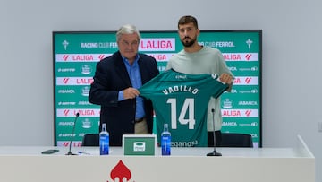 Ansede, presidente del Racing de Ferrol, presentó a Vadillo.