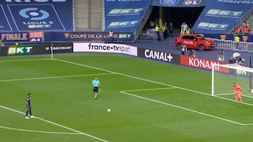 Juega en otra liga a la de los mortales: la osada previa de Neymar antes de tirar su penalti