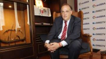 Javier Tebas, presidente de la Liga de F&uacute;tbol Profesional.