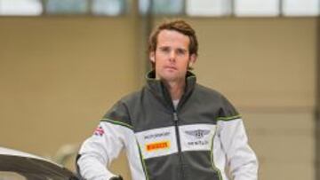 Soucek, junto al Bentley que utilizará en 2015.