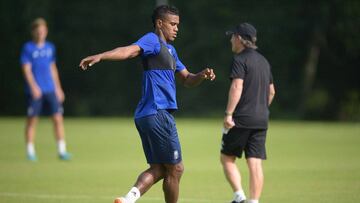 Yoel Barcenas, jugador del Oviedo.