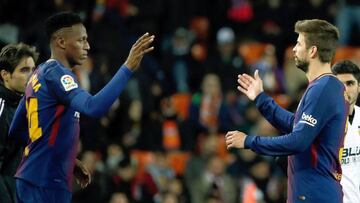 Yerry Mina tendría minutos en la Superliga de Cataluña ante el Espanyol