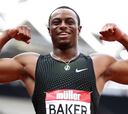 Baker gana el 100 con 6 atletas por debajo de 10 segundos
