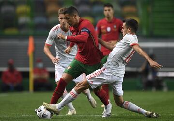 Cristiano Ronaldo y Reguilón.