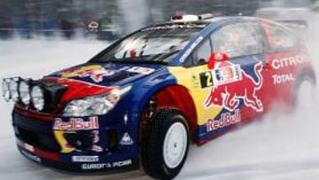 <b>LOEB AL FRENTE.</b> El francés Sebastien Loeb, pentacampeón del mundo de rallys, fue el más rápido en el 'shakedown' del Rally de Noruega, en la que su compañero el español Dani Sordo fue tercero.