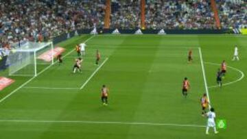 El penalti que reclamó James.