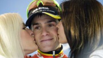 Amet Txurruka, ganador de la primera etapa de la Vuelta a Asturias.