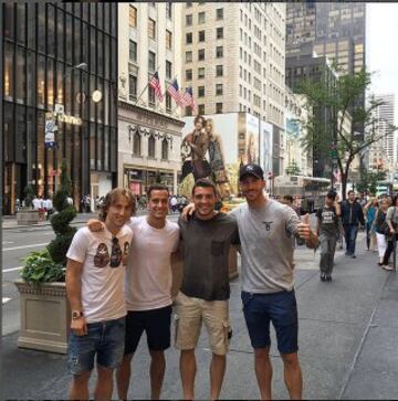 Modric, Lucas Vázquez, Kovacic y Sergio Ramos.