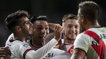 Falcao en un partido del Rayo Vallecano