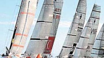 Una escena de las regatas