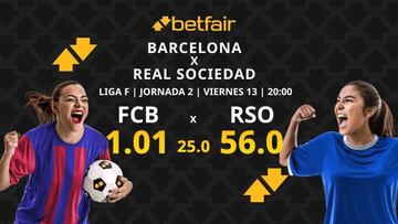 FC Barcelona Femenino vs. Real Sociedad Femenino: horario, dónde ver, pronósticos y clasificación